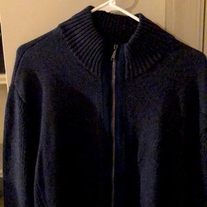 NWT Men’s Daniel Hechter Blue/Grey Full Zipper
